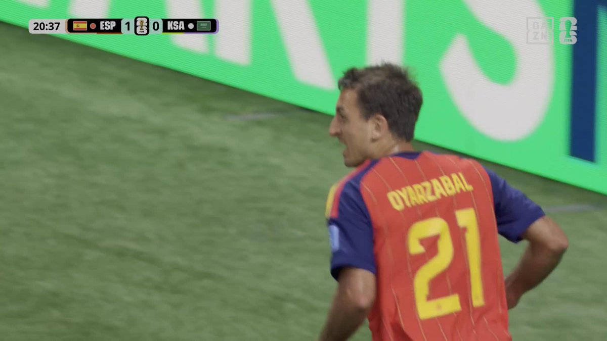 Ni OYARZABALINHO NI OYARKANE DON MIKEL OYARZABAL. NUESTRO KILLER 🇪🇸🔥 #DAZNMundial