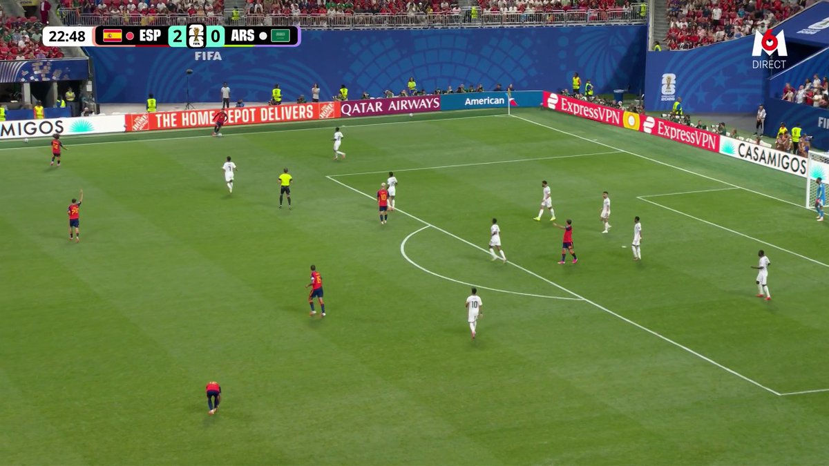 🚨 L'ESPAGNE 🇪🇸, C'EST TRÈS SÉRIEUX !!! 🥵 3-0 contre l'Arabie saoudite après moins d'une demi-heure. 😱 🎥 M6 - Coupe du Monde de la FIFA 2026™