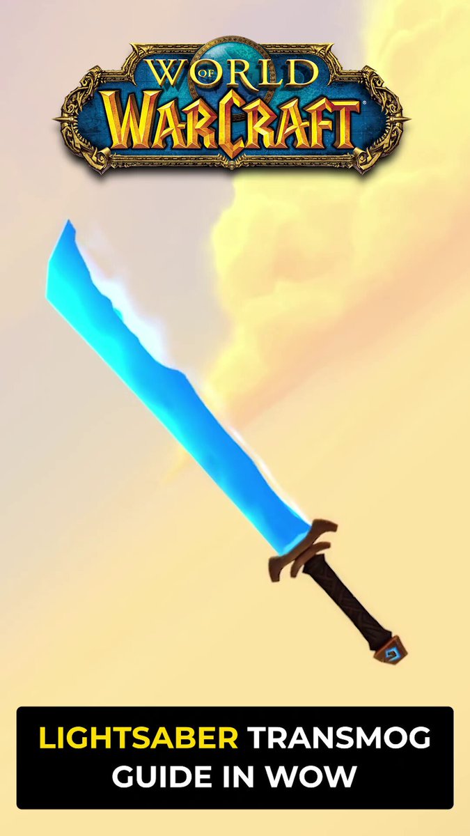 Lightsaber Transmog Guide in #worldofwarcraft Check out the video below! 👇