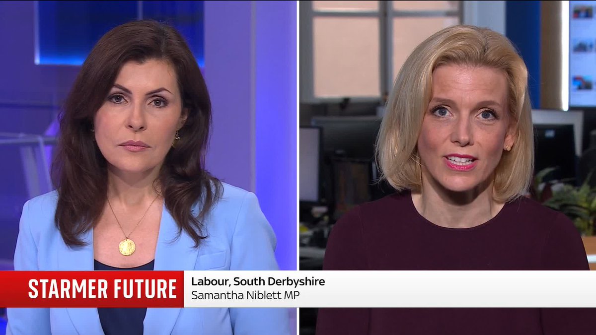 Labour MP Samantha Niblett MP tells Barbara Serra that she "absolutely" wants Sir Keir Starmer to remain in office. She says the PM has "steered a ship through choppy times" but the government is now "turning a corner". Latest: ๐บ Sky 501 and Virgin 602