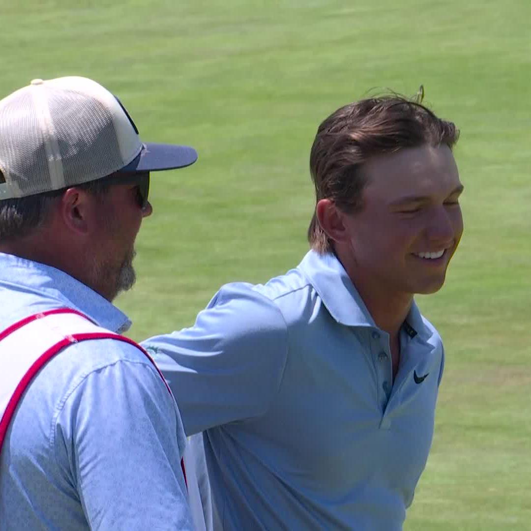 “That summer before going to college, what were you doing? 17-year-old Miles Russell caps off a historic run at Shinnecock Hills. 👏 📺: U.S. Open Round 4 on NBC & Peacock