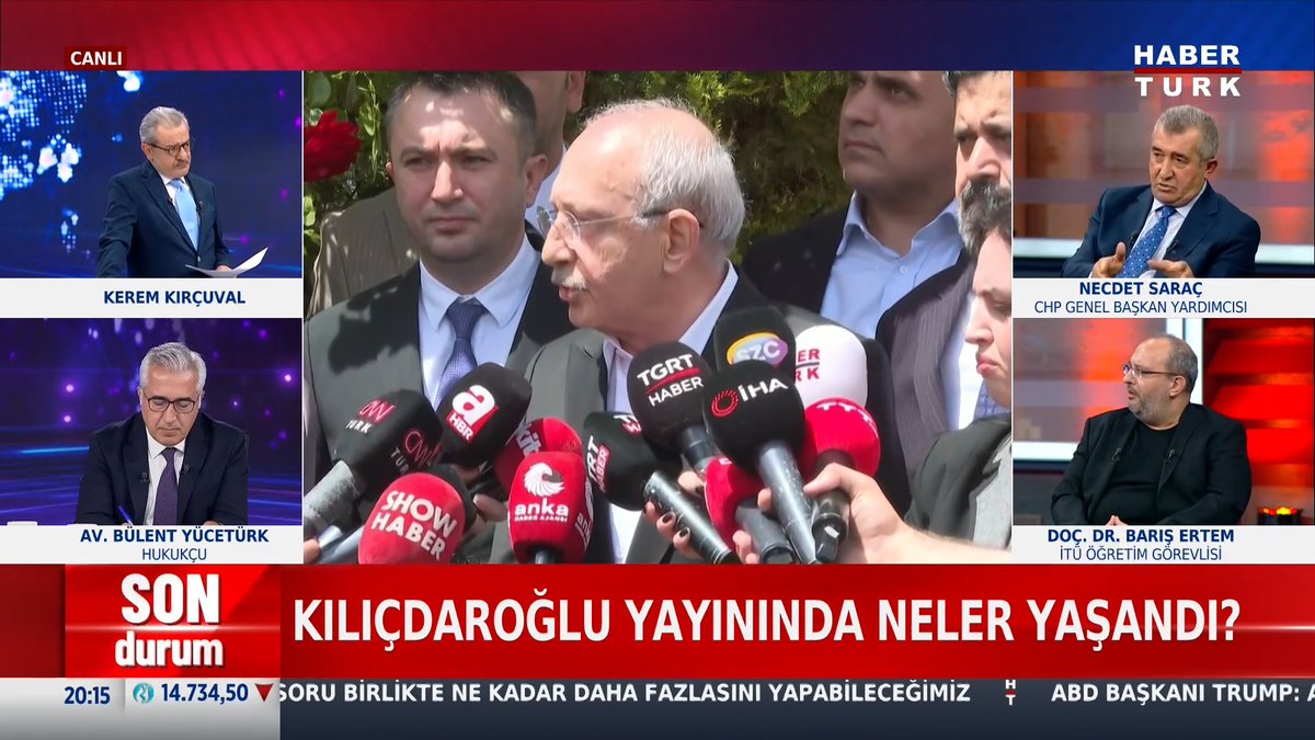 📌Kemal Kılıçdaroğlu yayınında neler yaşandı? CHP Genel Başkan Yardımcısı Necdet Saraç #HabertürkGündem'de değerlendirdi.