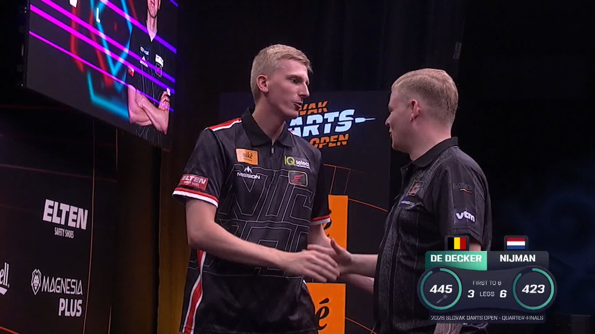 NIJMAN KO'S DE DECKER! Wessel Nijman is the final player through to the semi-finals, as the ProTour leader beats Mike De Decker 6-3! 📺 #ET9