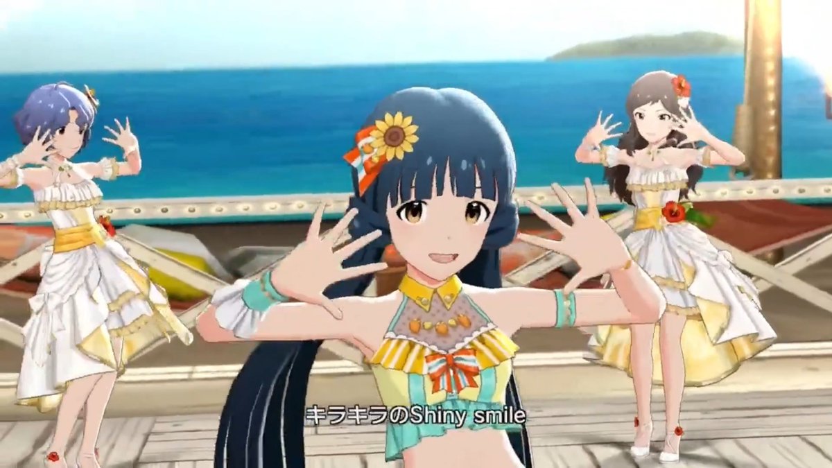 Catch me with a sunflower in my hair dancing to ~Summer trip~ all summer long. 🌻 #WorldMusicDay ✨MILLION LIVE!