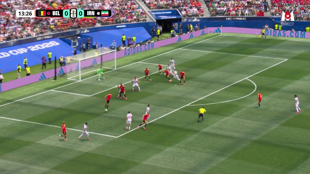 🚨 QUEL ARRÊT DE COURTOIS 🇧🇪 SUR CETTE OCCASION DE KANAANI 🇮🇷 !!! L'IRAN PASSE TOUT PRÈS DE L'OUVERTURE DU SCORE !! 🎥 M6 - Coupe du Monde de la FIFA 2026™