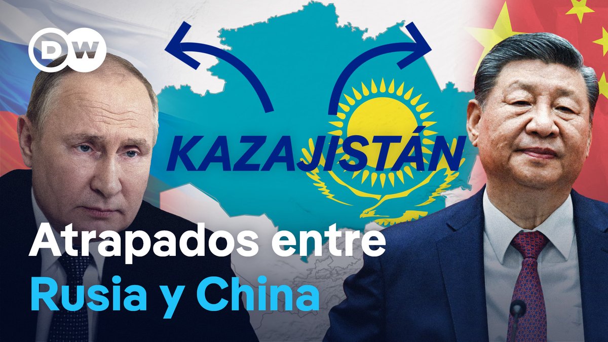Por qué Kazajistán se acerca cada vez más a China sin perder de vista a Rusia Kazajistán está atrapado entre dos superpotencias vecinas: Rusia y China. Ahora intenta sacar partido de su posición geográfica. El país centroasiático tiene una larga historia bajo el dominio de Moscú, tanto durante el Imperio ruso como durante la Unión Soviética. En la época soviética fue un campo de pruebas nucleares y la rampa de lanzamiento del primer ser humano al espacio: Yuri Gagarin despegó desde el cosmódromo de Baikonur. Desde la independencia kazaja, Kazajistán ha mantenido estrechos lazos con Rusia, su principal socio comercial y su respaldo político y de seguridad. Pero Kazajistán también impulsa el fortalecimiento de sus lazos con China, que ha invertido miles de millones en infraestructuras en el país como parte de la Iniciativa de la Franja y la Ruta. Para China, el denominado Corredor Medio que atraviesa Kazajistán es una alternativa para enviar mercancías a Europa. Al fin y al cabo, como ha demostrado la guerra en Irán, rutas marítimas como el estrecho de Ormuz pueden bloquearse fácilmente. Y el acercamiento de Kazajistán a China se ha acelerado tras la invasión a gran escala de Ucrania por parte de Rusia. Eso ha convertido la posición geopolítica de Kazajistán como aliado de Rusia en un ejercicio de equilibrio aún más complicado. El mayor país sin salida al mar del mundo intenta mantenerse cerca de ambos vecinos sin depender demasiado de ninguno. ¿Lo logrará? #DWGeopolitica #MappedOut #MappedOutLatam