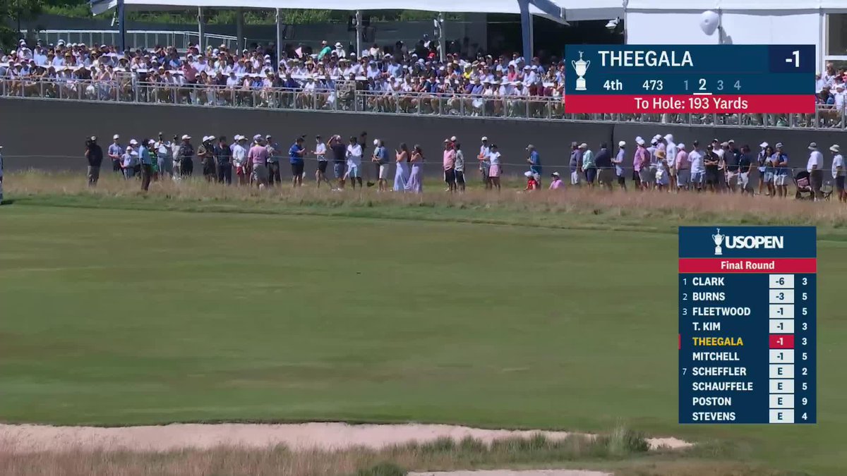 Sahith Theegala with a club throw into the crowd at the US Open - surely a two-shot penalty coming up for that, or are they only picking on LIV Golf's Joaquin Niemann? #USOpen