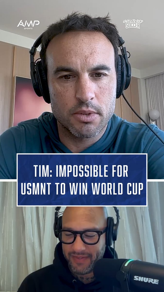 USMNT legend goalkeeper Tim Howard saying "it's literally impossible for the U.S. to win a World Cup" 😯🇺🇸