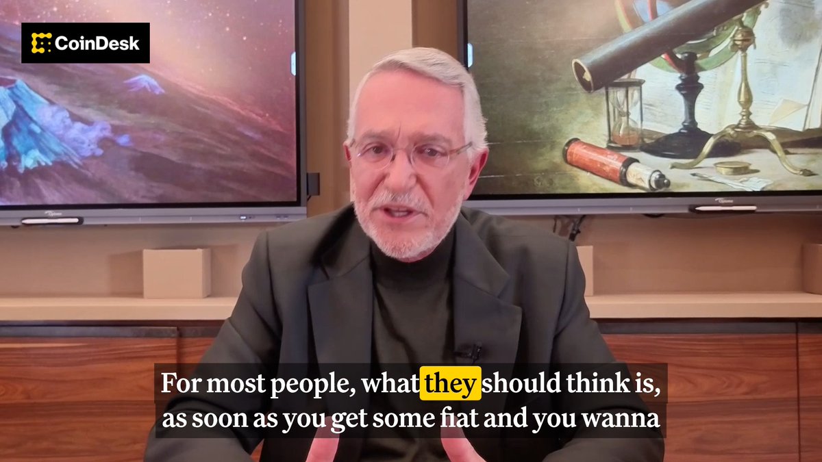 NEW: Billionaire Don Ricardo Salinas Pliego says people should treat Bitcoin like a house, not a trading account. "Buy some Bitcoin and store it. Don't look at it."