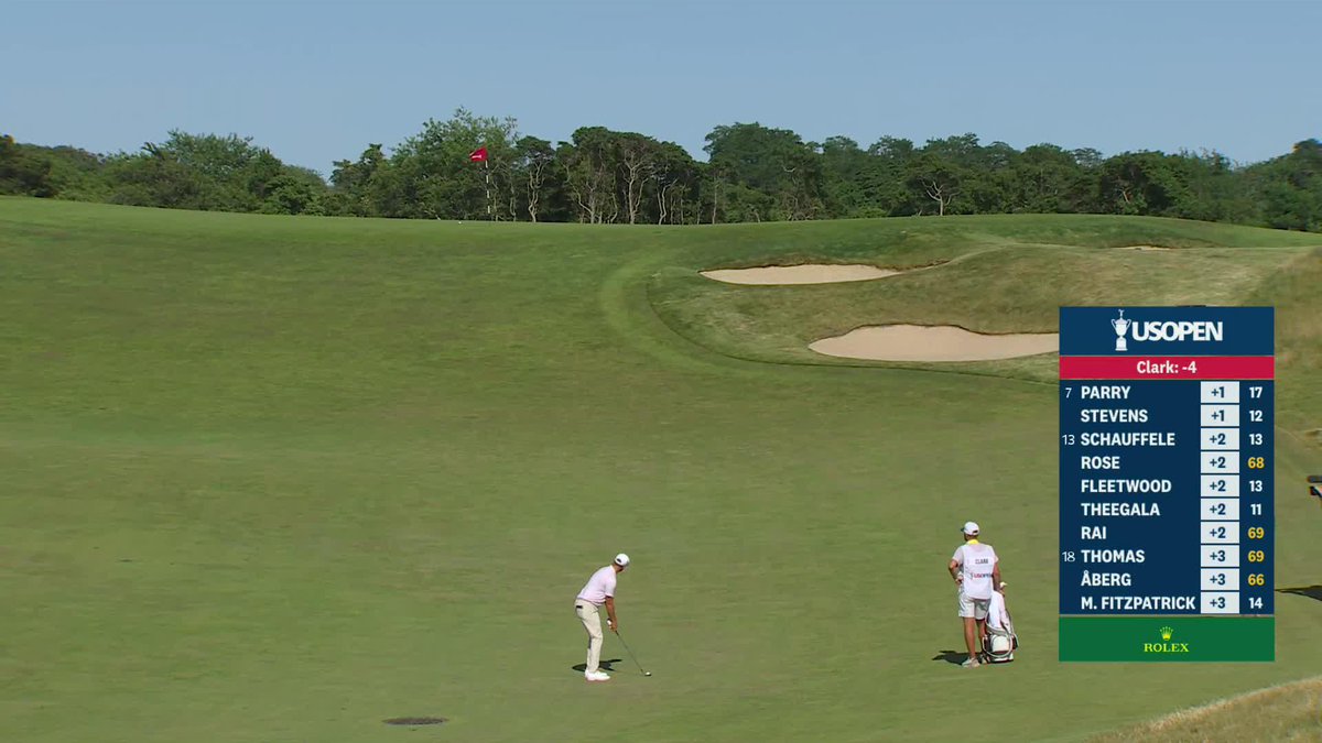 Crazy good shot. Only player who hit driver on 10. Bunted it and chose to get closer to the green and play to his strength. Then executed a VERY hard shot, perfectly.