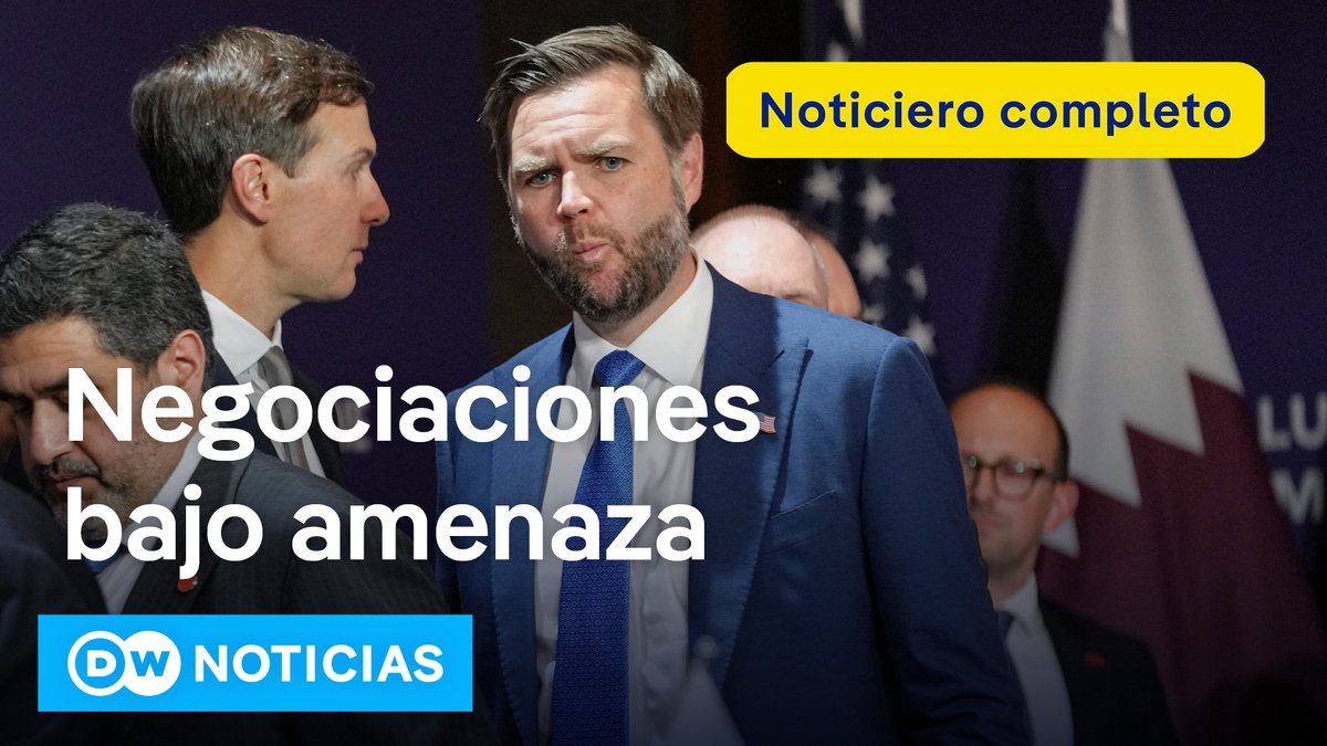 🔴 DW Noticias 21 junio: Ataques israelíes en Líbano complican las negociaciones de EE UU con Irán La primera jornada de conversaciones entre Estados Unidos e Irán en Suiza dejó mensajes enfrentados y evidenció los obstáculos para alcanzar un acuerdo. Teherán insiste en que la retirada de las tropas israelíes del sur del Líbano es una condición indispensable para la paz. Según la agencia iraní IRNA, la delegación de Irán suspendió temporalmente las negociaciones tras una nueva amenaza del presidente estadounidense Donald Trump, que elevó la presión al amenazar con nuevos ataques contra Irán si no frena las acciones de su aliado Hezbolá en el Líbano. El jefe negociador iraní pidió a Washington que “mida sus palabras”. Irán anunció el sábado el cierre del estrecho de Ormuz, después de que Israel y Hezbolá se acusaran de incumplir el alto el fuego vigente. Pese a la tensión, el vicepresidente estadounidense JD Vance se mostró confiado en que el diálogo pueda avanzar.