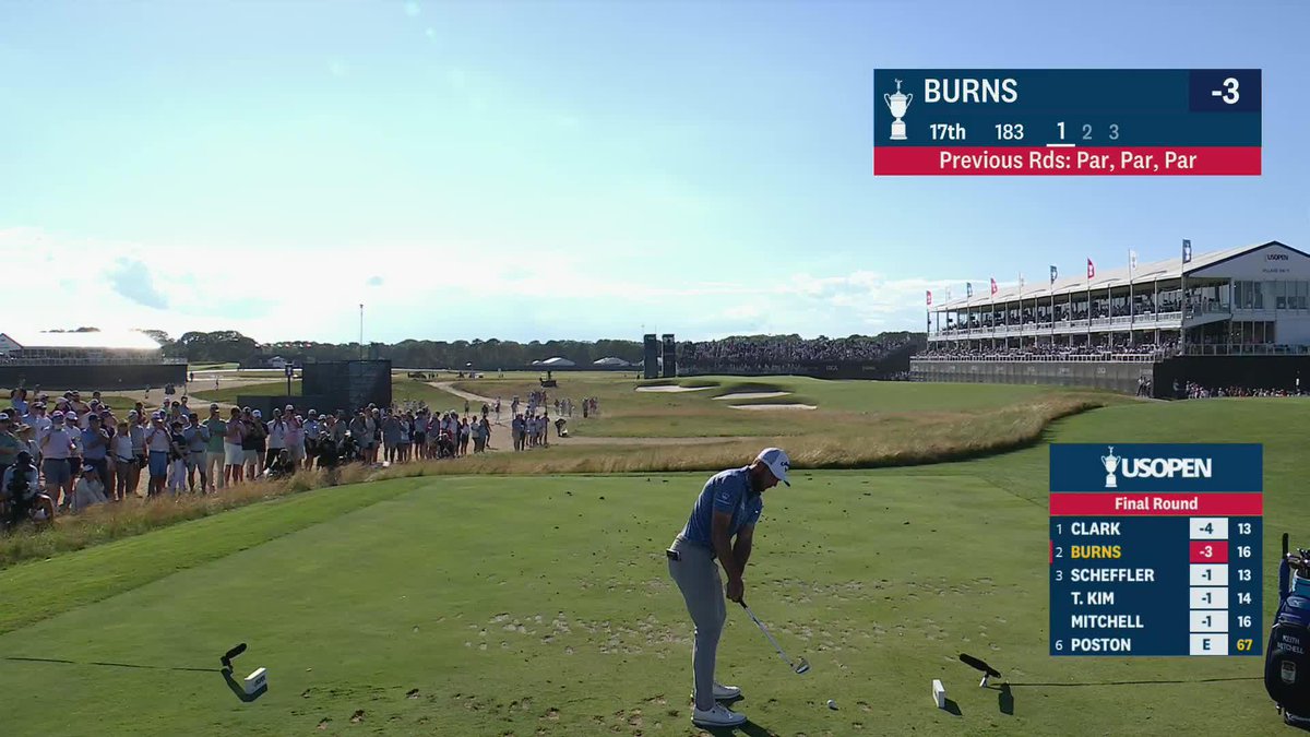 Momentum... meet Mr. Burns❗ Sam Burns with a great look at birdie on 17.