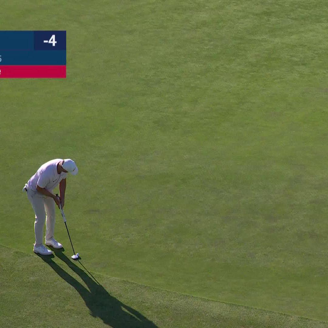 FIRE HIM UP 🔥 Wyndham Clark birdies hole 16 in the final round of the U.S. Open. 📺 NBC & Peacock