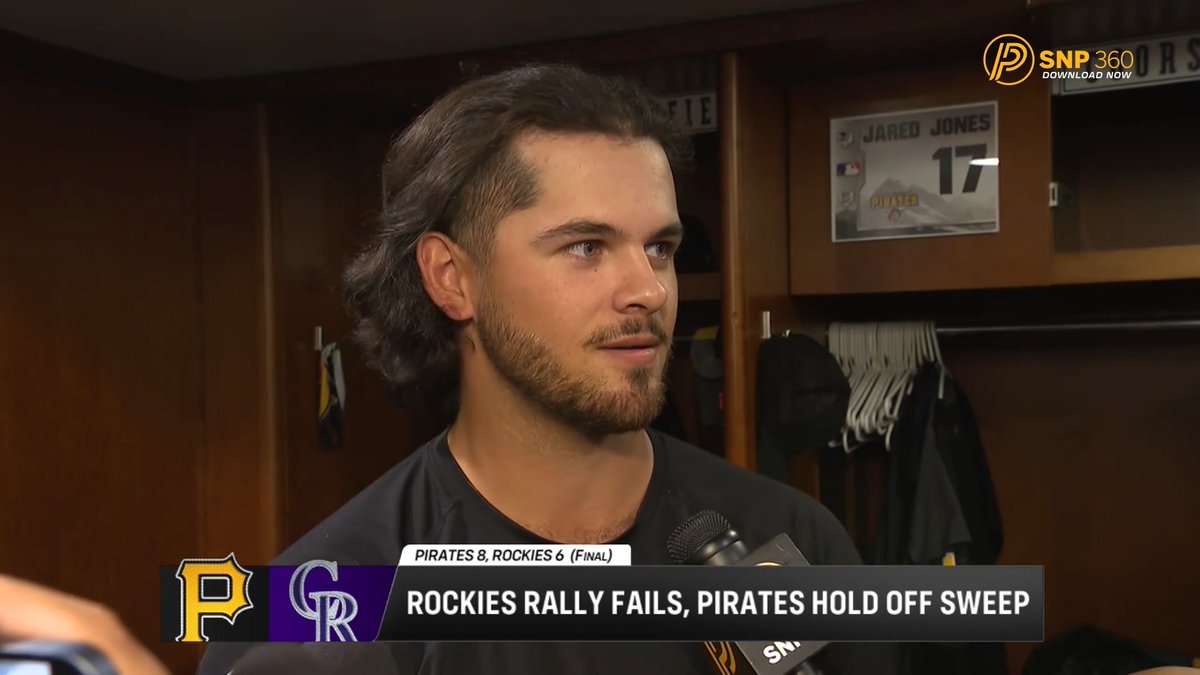 "I was told if it was any lower and hit the bone it probably would've shattered, but thankfully I'm so tall that it got me into the good part." Glad to hear Jared Jones still cracking jokes 😅⬇️