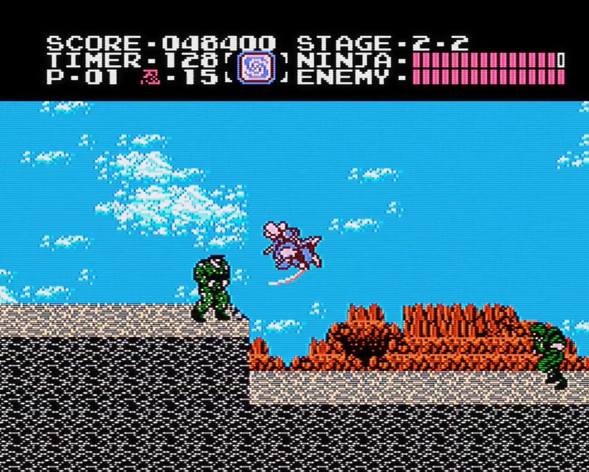Ninja Gaiden is one of those classic NES games that forces patience. The controls and gameplay make you want to speedrun through the stage like a ninja. While that's encouraged, the game needs proof you're willing to learn the quirks of the stages and enemies first. #RetroGaming