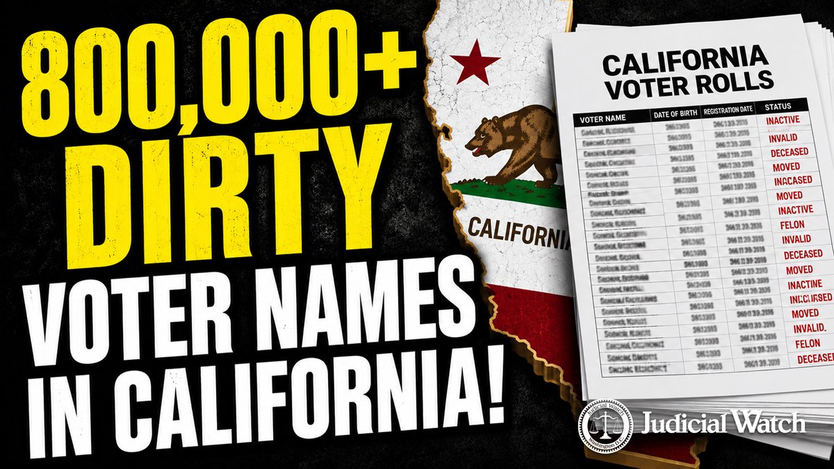 .Tom Fitton: Huge Election Integrity Lawsuit in California!