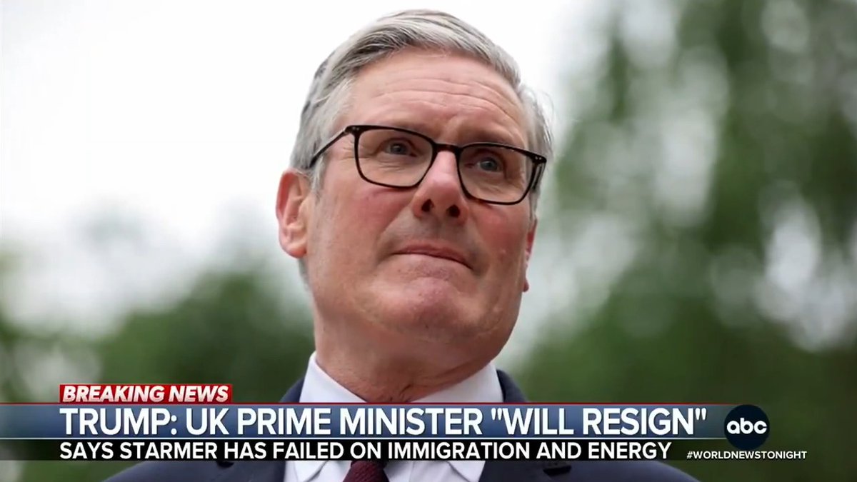 President Trump is now saying that Britain's embattled prime minister will resign. This comes as Keir Starmer is facing growing pressure from within his own party to step down. Marcus Moore reports.