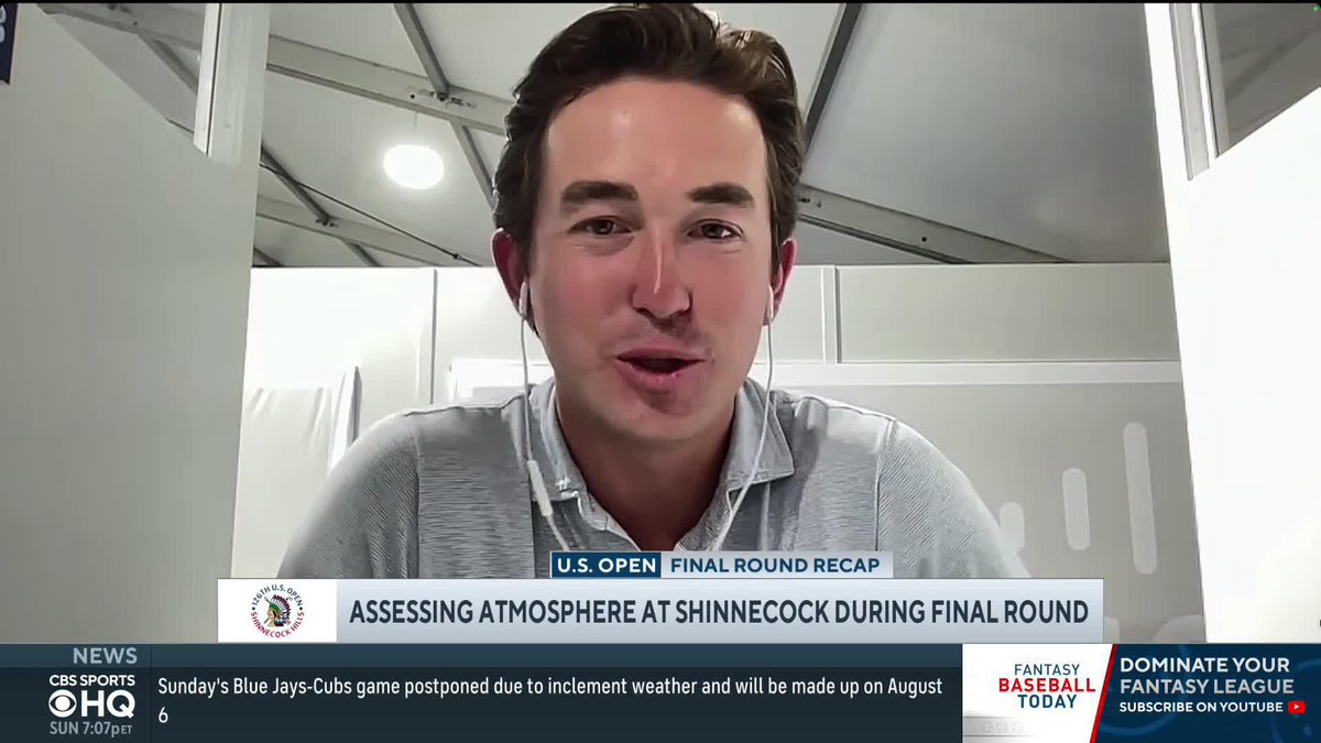 "It felt like when he was going in between the tunnels of each hole everyone was just on top of him and it was tough to breathe, and it was suffocating" Patrick McDonald says you have to respect Wyndham Clark for what he pulled off today despite the crowd not being on his side