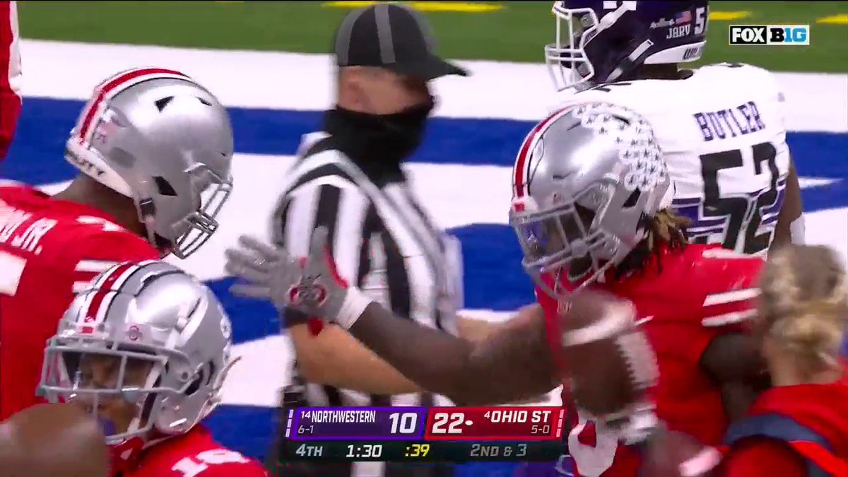 Trey Sermon breaking Ohio State’s single game rushing record