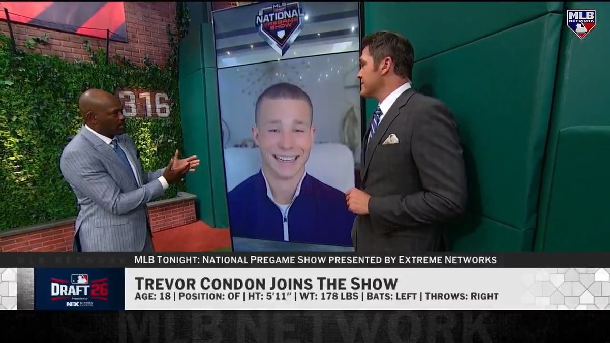 "It's really cool to be on this stage... I was very honored." MLB Draft prospect OF Trevor Condon discusses drawing comparisons to PCA and how playing multiple sports helped his development!