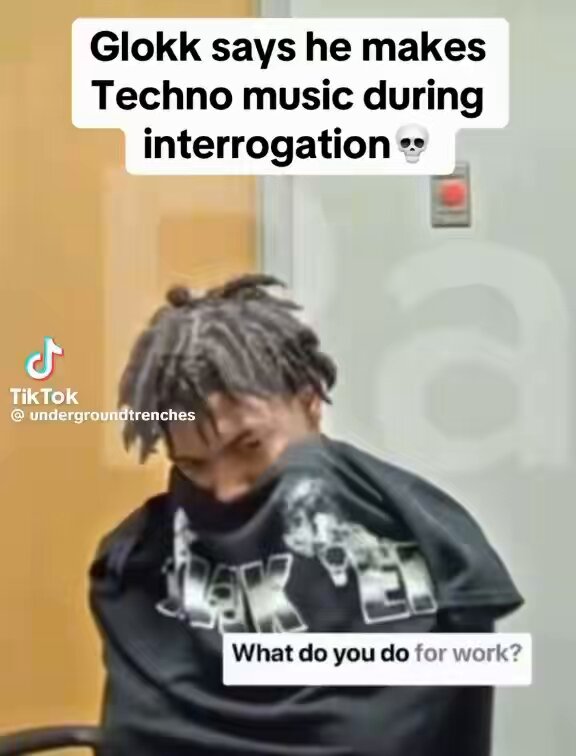 when glokk told the cops he makes classical and techno music
