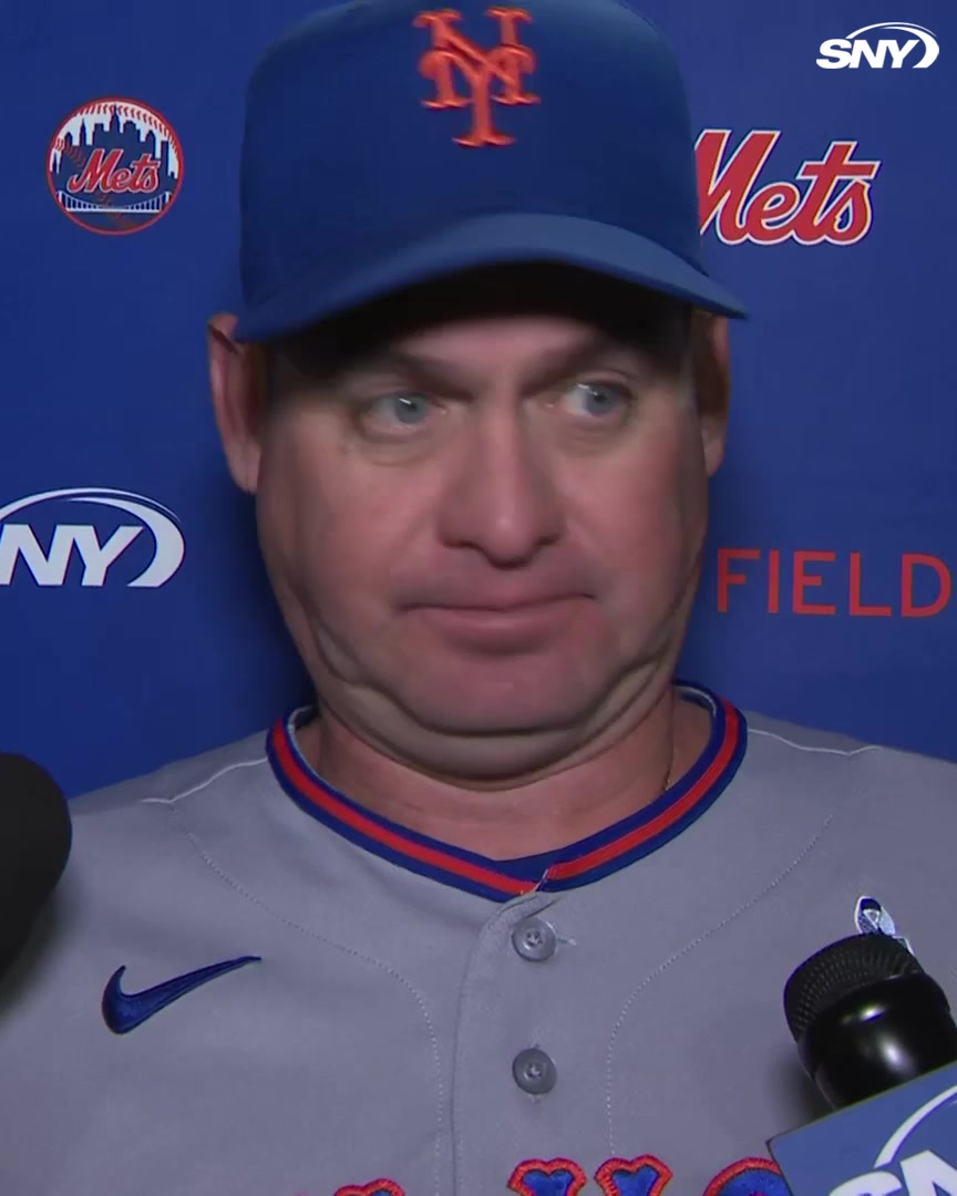 Carlos Mendoza is asked about David Peterson's spot in the Mets' rotation moving forward: "There's no off days, people need to step up. We'll have conversations, too early to tell."