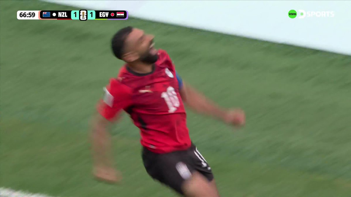 ⚽️🇪🇬 La leyenda Mohamed Salah se anota un gol en la Copa del Mundo. Entre 2018 y 2026 -por ahora- tiene 3 goles y 2 asistencias en 4 partidos para Egipto.