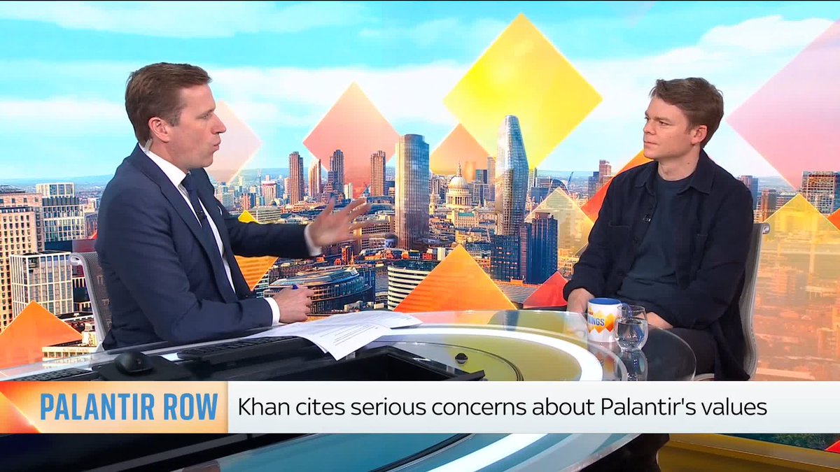 Chief executive of Palantir UK Louis Mosley says taking the mayor and the mayor's office to court isn't a decision the company has taken lightly. This comes as Saqid Khan rejected a £50m deal between Palantir and the Metropolitan police.