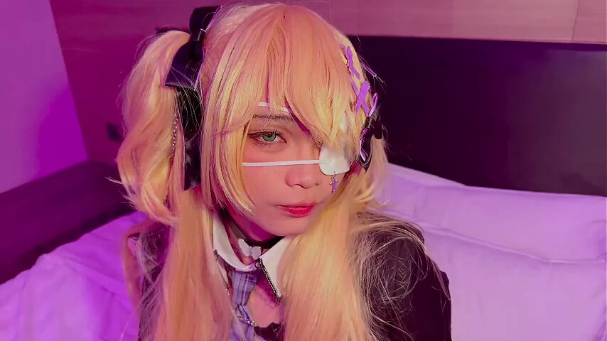 高颜值伪娘 Aroma 【cos原神】黑丝被无套爆操 #伪娘 #cos #Aroma