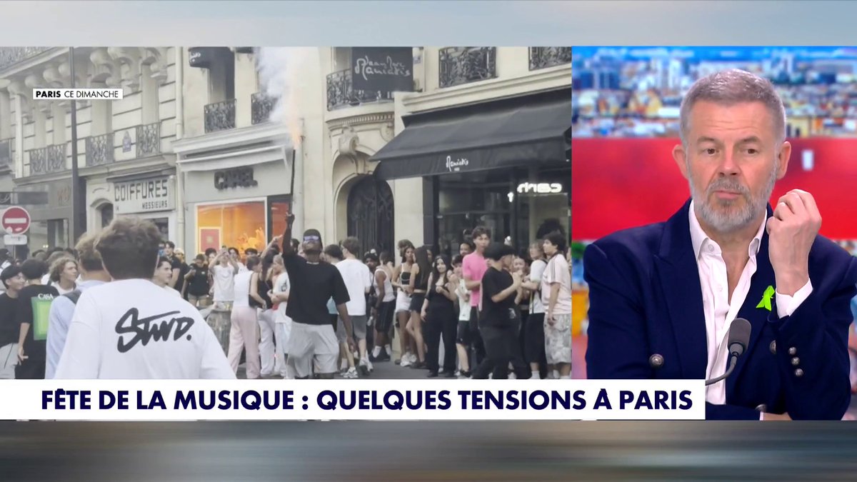 «Ce désordre qu’on n’arrive plus à endiguer me donne un sentiment de fin du monde», déplore le journaliste Éric Naulleau, après les débordements lors de la Fête de la Musique, dans #HDPros Toute l'info est à retrouver sur