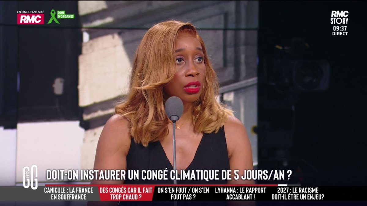 ☀️ Les Écologistes proposent un congé climatique de 5 jours/an : bonne idée ? 🗣️ Joëlle Dago-Serry : "Il faut les bannir ces gens. On ne peut pas tout régler par une taxe ou un congé. Qu'on fasse dodo du matin au soir dans ce cas. N'importe quoi !" #GGRMC