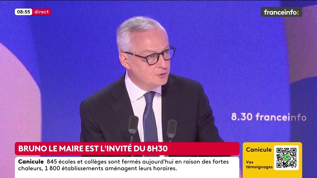 🔴2027 ➡️"Le prochain chef de l’État, sa première décision devrait être d’aller à Berlin et poser 3 questions au chancelier : qu’est-ce que nous faisons avec les États-Unis, avec la Chine, et qu’est-ce que nous faisons ensemble, nous Français et Allemands ?", dit Bruno Le Maire