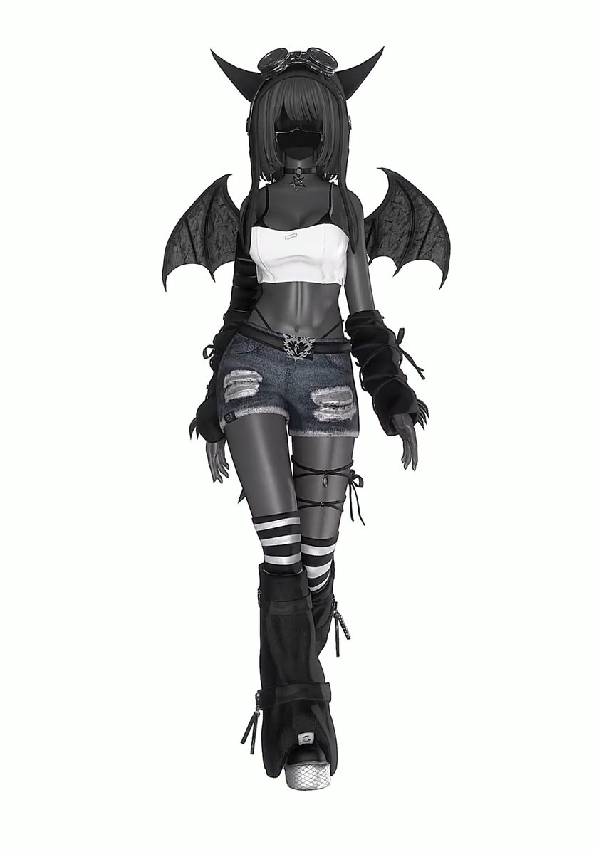 💔新作衣装💔 Devilcore／デヴィルコア 1周年記念メモリアルコレクションとして、 【999着限定】でリリース決定。 パンクスタイルを源流に、 悪魔コンセプトを現代ファッションへ再解釈。 ノイズ混じりのY2Kムードにのせて、 少女の心に棲む悪魔を表現しました。 #VRChat #cybergirlcult
