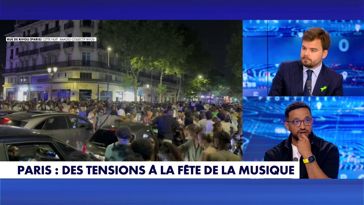 Débordements lors de la Fête de la Musique : «J’ai l’impression qu’il faut qu’il y ait un mort dans la police pour que ça change», déplore le porte-parole du syndicat Unité Police IDF Reda Belhaj, dans #100Frontières Toute l'info est à retrouver sur