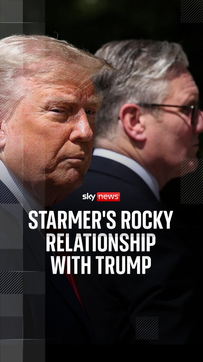 Sky's David Blevins looks back at the 'special relationship' between the U.S. president and the UK prime minister. The relationship between Starmer and Trump started off well but then the U.S. president condemned British policies on immigration.