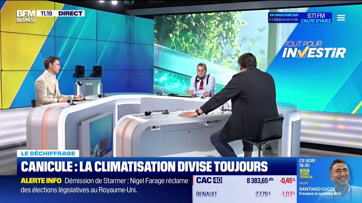 Canicule : la climatisation divise toujours 🥵 Matthias Baccino exprime sa colère face aux polémiques sur la climatisation en temps de canicule et rappelle les impacts de la chaleur sur le développement économique