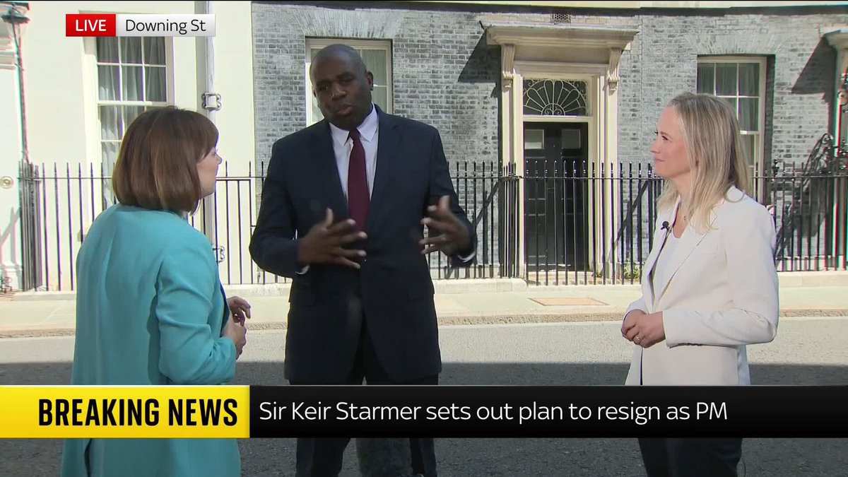 "Today, we reflect on my dear friend's legacy." Deputy prime minister David Lammy tells Beth Rigby it has been the honour of his life working alongside Sir Keir Starmer ⬇️