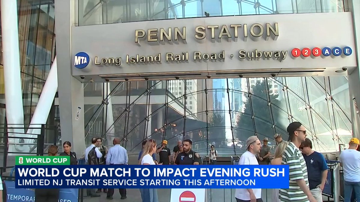 Story here 👉️ City officials have issued a Gridlock Alert Day for Monday, citing the 8 p.m. kickoff, expected heavy traffic and the potential for severe weather, including strong thunderstorms and heavy rain. The biggest impact will be felt at Penn Station, where NJ Transit service to New Jersey will be restricted beginning at 3:20 p.m.