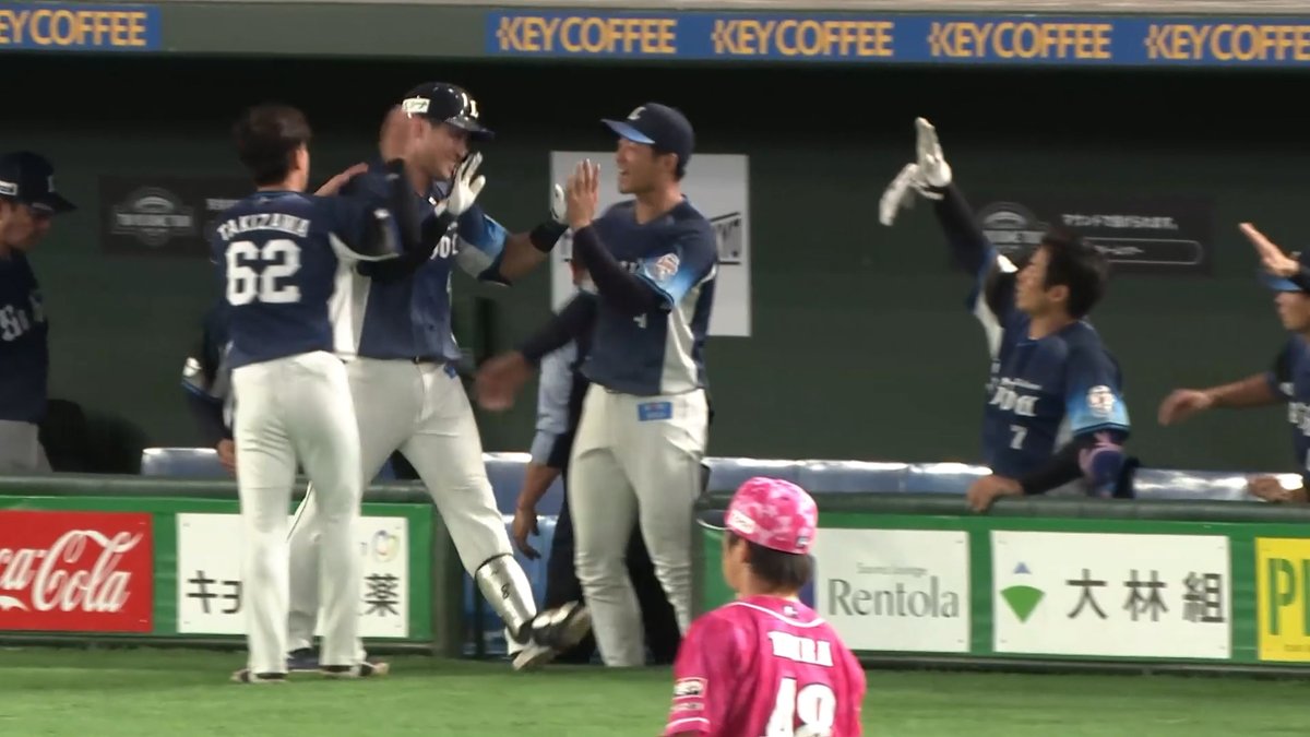今日2本目のホームランが、バックスクリーンへ飛び込む! #渡部聖弥 選手が止まりません! #seibulions #打破