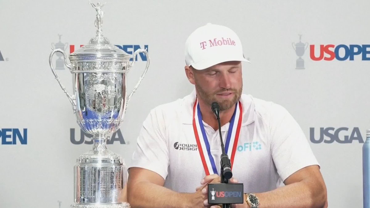 "They definitely didn't want me to win." U.S. Open champion Wyndham Clark on the fans in New York 🗽