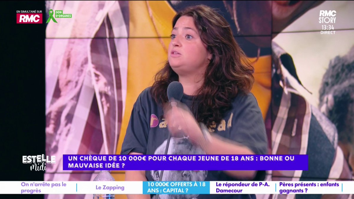 💶 10 000€ pour chaque jeune de 18 ans 🎙️ Elise Goldfarb : "Avec 10 000€ tu payes quoi ? Ma sœur, pour son école de commerce, a dû faire un emprunt de 50 000 ! Ça ne suffit pas 10 000€ ! On m'a donné de l'argent à 18 ans, j'ai fait n'importe quoi... Ce n'est pas un apport !"