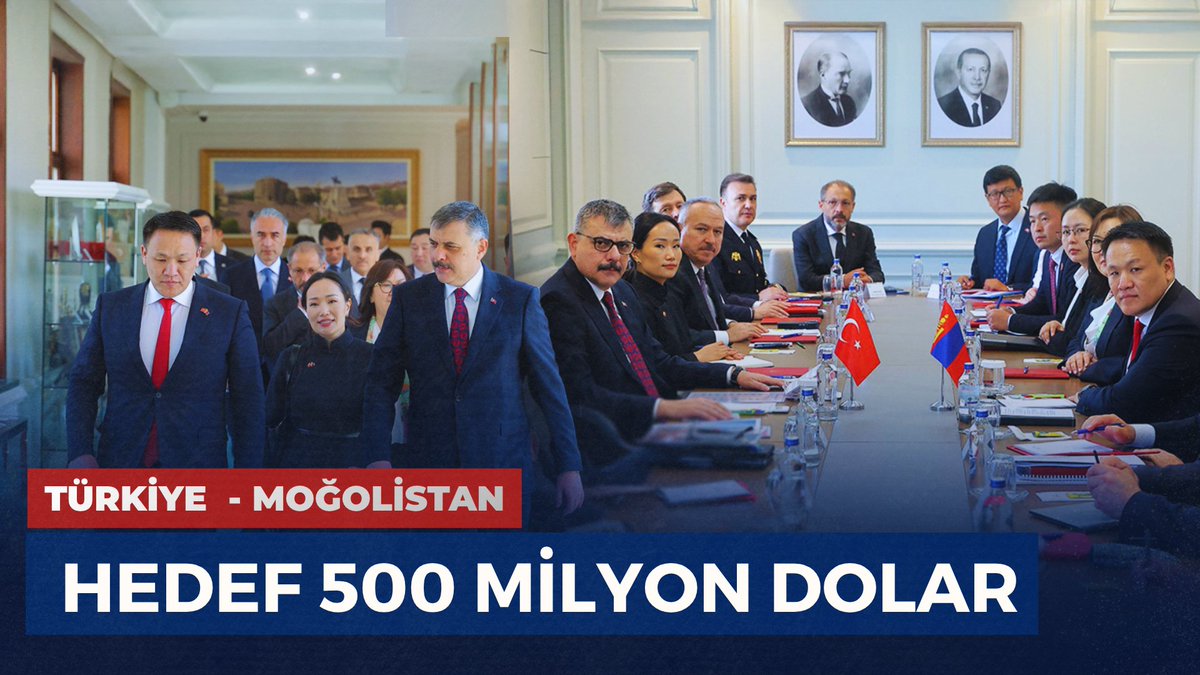 Moğolistan Başbakan Yardımcısı Sayın Nyamtaishir Nomtoibayar ve beraberindeki heyeti Bakanlığımızda ağırladık. Ülkelerimiz arasındaki stratejik ortaklığı; ticaret ve yatırım alanlarının yanı sıra, afet ve acil durum yönetimi, kamu güvenliği, sınır yönetimi, düzensiz göçle mücadele ve siber güvenlik başta olmak üzere birçok alanda daha ileriye taşıyacak konuları değerlendirdik. Bu kapsamda, Türkiye ile Moğolistan arasındaki ticaret hacminin artırılmasının önemine dikkat çekerek, ortak hedefimizin ticaret hacmimizi yakın gelecekte 500 milyon dolar seviyesine çıkarmak olduğunu ifade ettik. Türkiye’nin yaklaşık kırk yıllık serbest bölge tecrübesini, Moğolistan ile paylaşmaya ve bu alandaki iş birliğimizi güçlendirmeye hazır olduğumuzu bir kez daha vurguladık. Ayrıca, FETÖ ile mücadele konusundaki hassasiyetimizi bir kez daha dile getirerek, terör örgütüyle iltisaklı yapıların faaliyetlerinin sonlandırılmasına yönelik beklentilerimizi ifade ettik. Türkiye olarak, Moğolistan ile ilişkilerimizi stratejik ortaklığımıza yakışır şekilde; somut projeler, karşılıklı güven ve ortak fayda temelinde daha da güçlendirmeyi arzu ediyoruz. Nazik ziyaretleri ve samimi görüşmeleri dolayısıyla Sayın Başbakan Yardımcısı'na teşekkür ediyor; dost ve kardeş Moğolistan halkına en içten selam ve iyi dileklerimi iletiyorum. Rabbim, ülkelerimiz arasındaki dostluğu ve iş birliğini daim eylesin. 🇹🇷🇲🇳