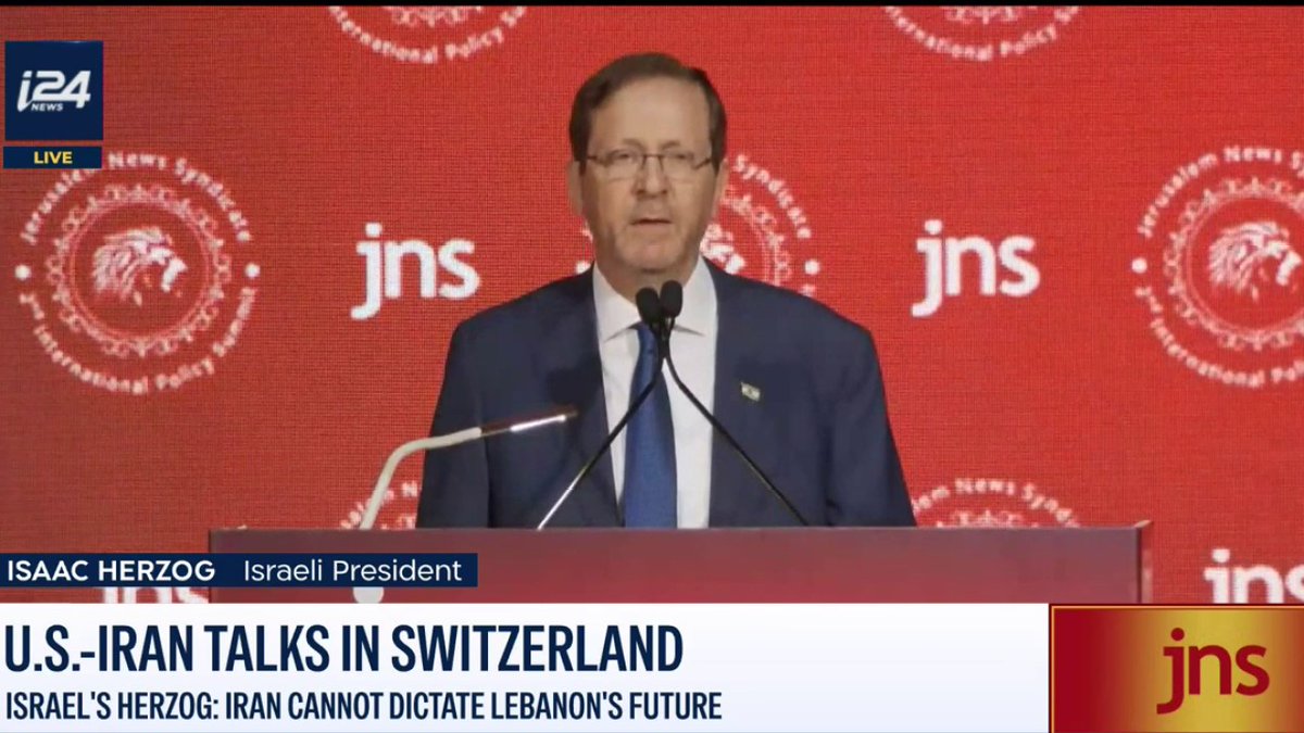 Israeli President Herzog: 'The conflict in Lebanon should be resolved through direct negotiations between Israel and Lebanon and not by Iranian extortion' 👇 For more updates, visit our website 👇