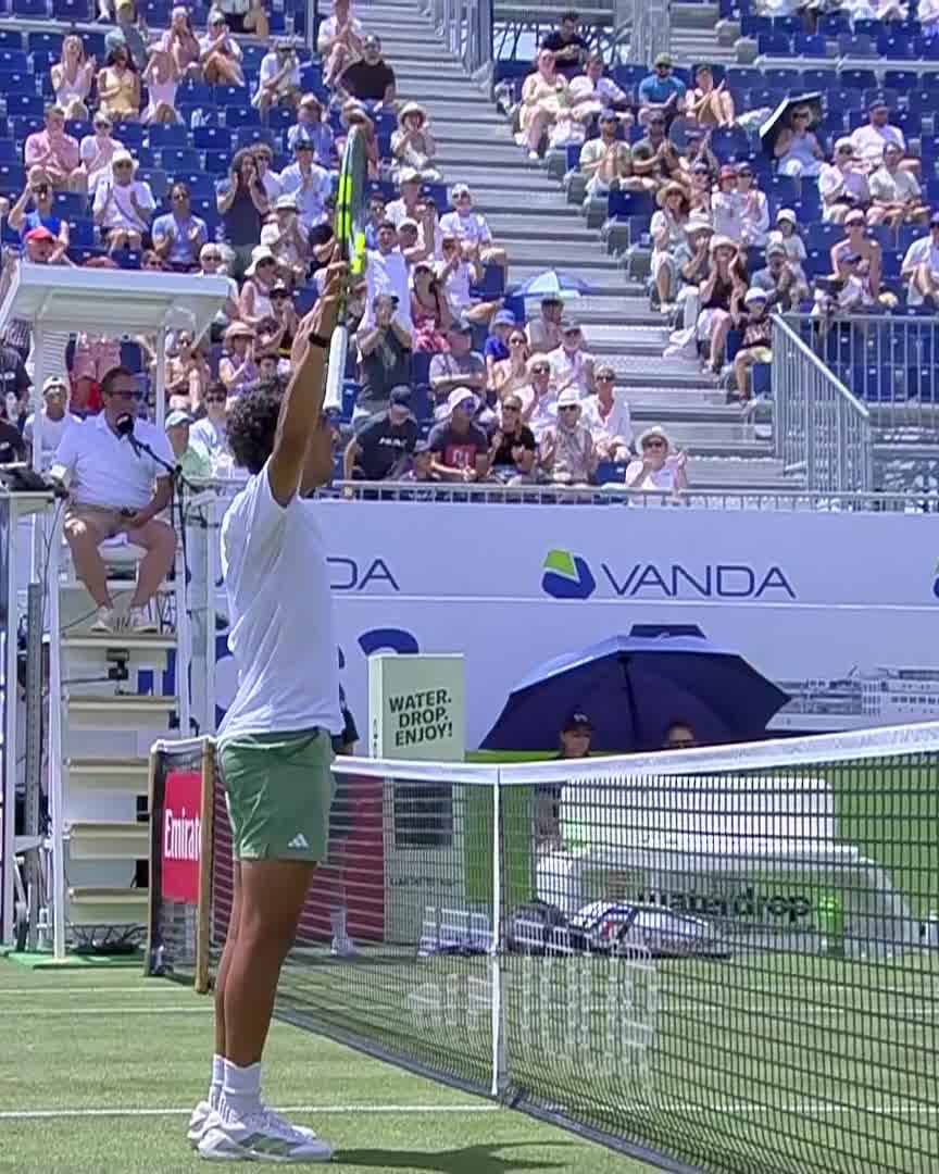 Abdullah Shelbayh, Take a bow 👏 The Lucky Loser defeats 6th seed Corentin Moutet 7-5 6-4 for the biggest win of his career! #MallorcaChampionships