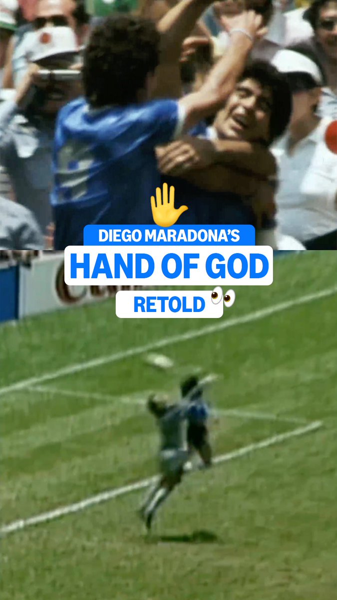 It's forty years to the day since Diego Maradona's iconic 'Hand of God' vs England 🌍⏮️
