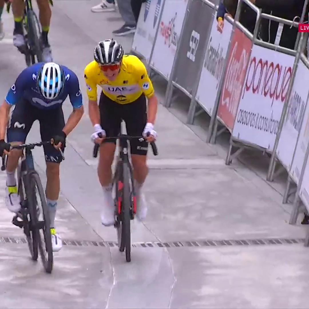 Enric tuteando a Pogacar. Ganas de verle en la Vuelta. #LaVuelta26