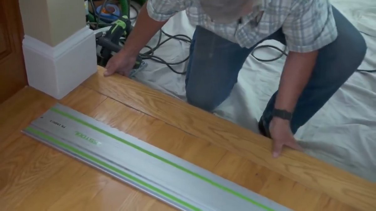 🪵 That bad joint in your floor has been bugging you long enough. Tom Silva shows you how to fix it so it disappears for good.