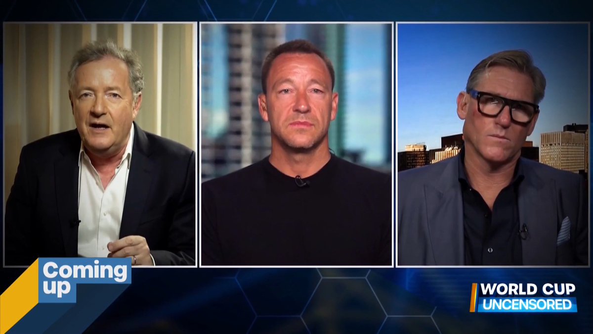 "How have I not been given a chance in the English game?!" ⚽ Watch the NEW episode of World Cup Uncensored with Piers Morgan, Simon Jordan and John Terry - just dropped 👇 📺 Piers Morgan | Simon Jordan | John Terry
