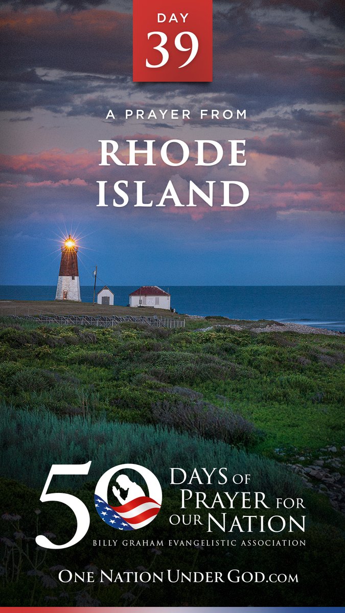 For the 50 days leading up to July 4, we have 50 pastors from 50 states leading us in prayer for our nation. Join us now for DAY 39 with Pastor Ron Termale from RHODE ISLAND and share this with others. Let us know youโre praying in the comments below, and go to for all 50 videos and moreโฆ #OneNationUnderGod #50Days50States50Prayers BGEA