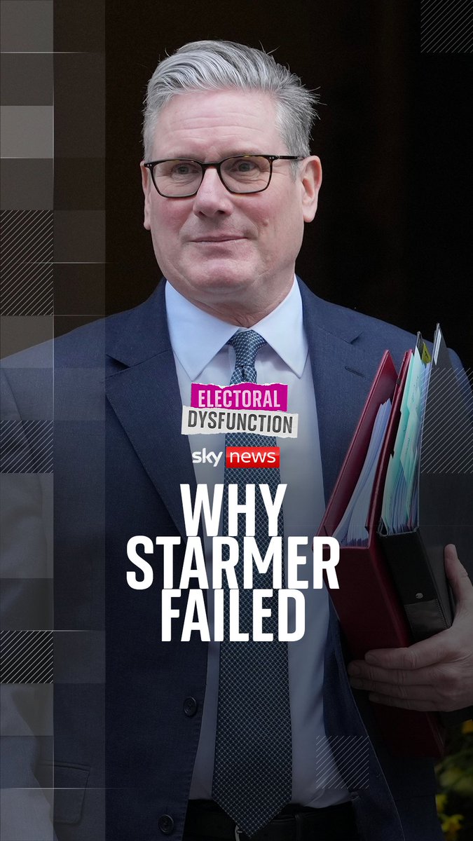 Harriet Harman says there are three reasons why Starmer failed - his own mistakes, public disapproval and a fear of Farage. Harriet Harman and Beth Rigby respond to Keir Starmer's resignation today on an extra episode of #ElectoralDysfunction. 🎧